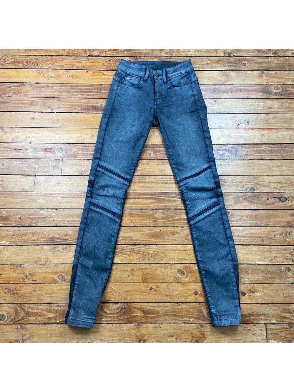 G-STAR Raw jeans Motac Deconstructed 3D mid waist skinny dark grey 24